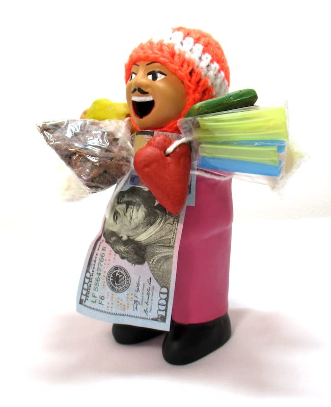 

Ekeko doll 15cm Pink Ekeko doll imported from Peru model from our Vivas Latin Popular with women Made in Peru [EKEKO PINK] 15cmDirectly [Original рожевий