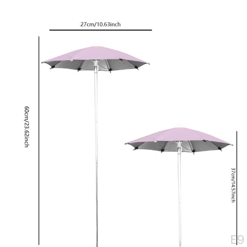 Adjustable Height Garden Umbrella, Plant Shade Cover for Courtyard
