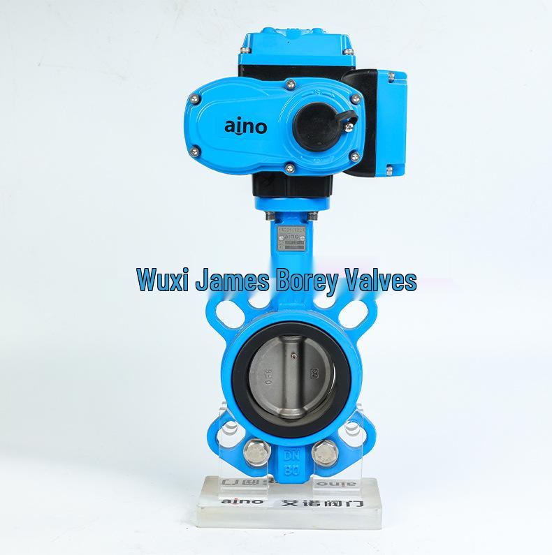 Electric Butterfly Valve AQ971X-16Q, Wafer Type Turbine Lined Valve