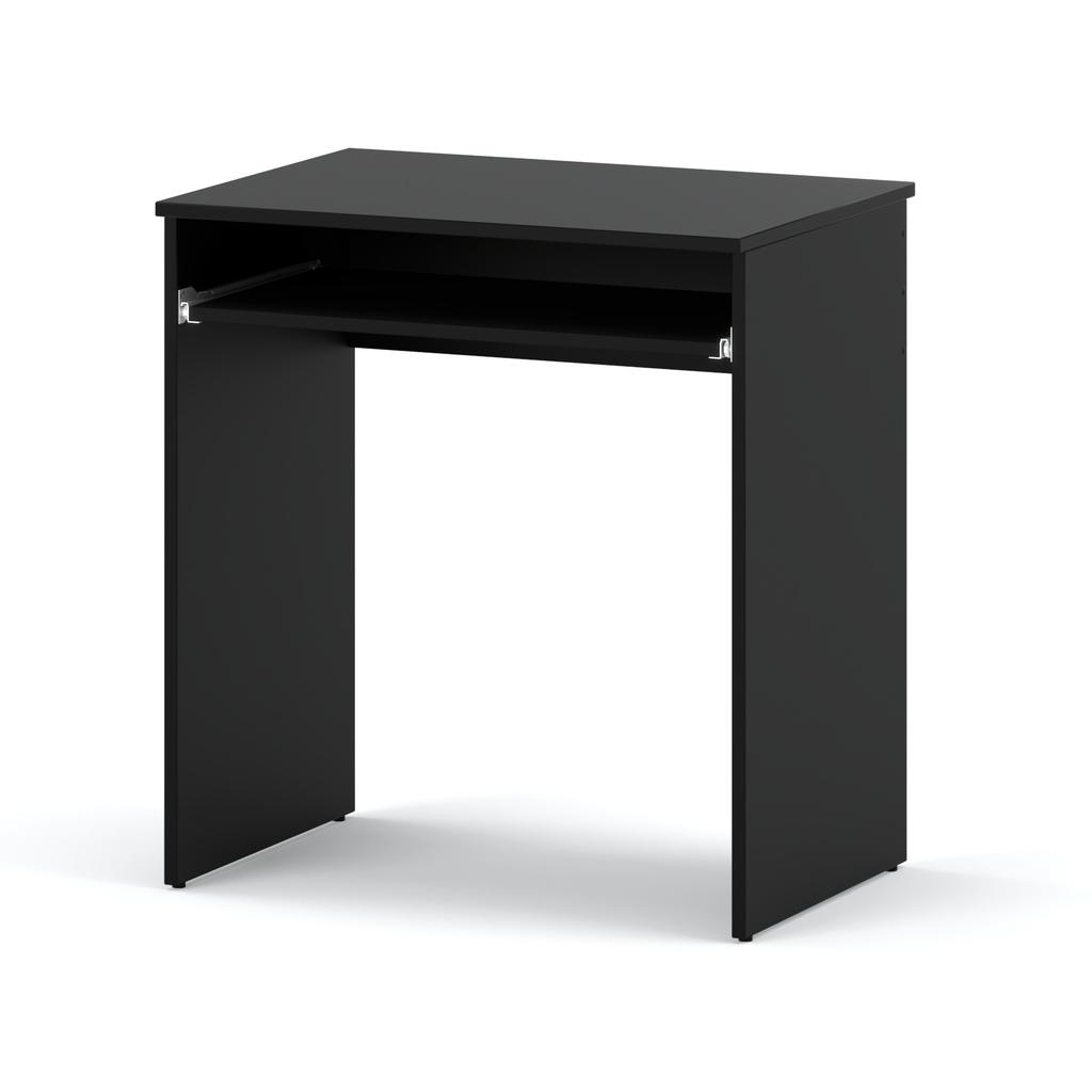 Small Black Computer Desk 68 Cm 1 Shelf Gaming Furniture School