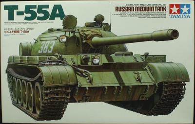 Série Miniatura Militar Tanque Soviético 1/35 T-55A