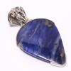 Natural Sodalite Gemstone Handmade 925 Solid Sterling Silver Pendant 1.69" z8S61
