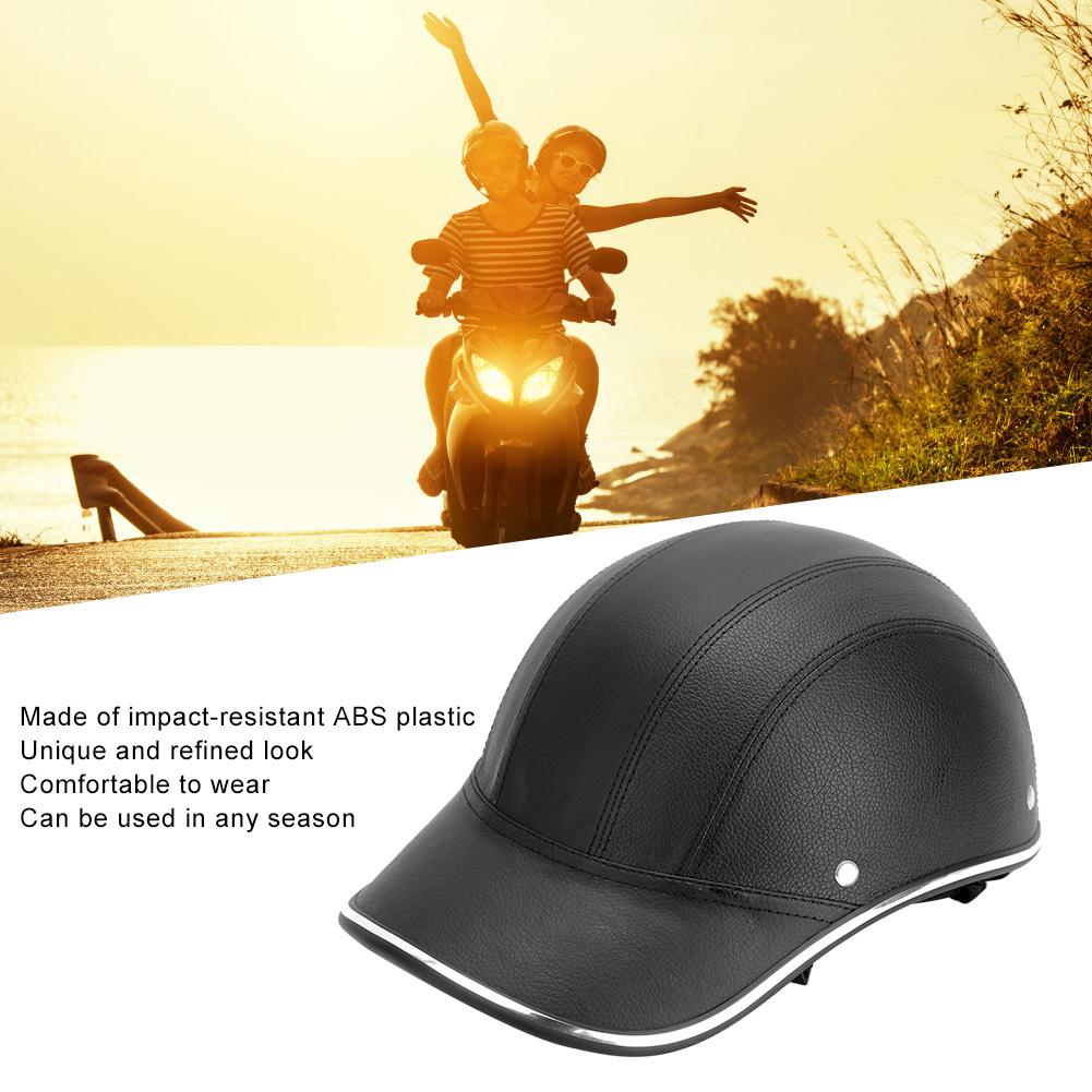 Motorcycle Helmet Security Men Women Portable Impact Resistant ABS(Black A0322 )