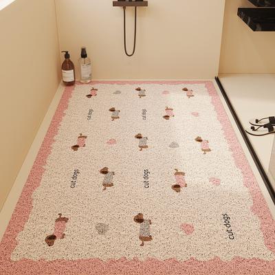 Badezimmer Rutschfeste Matte Hohl Seidenring Abfluss Fußmatte Duschraum Kinderbad Abflussmatte Toilette Abfluss Bodenmatte