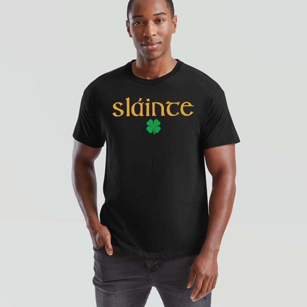 Püha Patricku Päev Slainte Unisex T‑särk Iiri Ristikheina Õnnelik Roheline Kingitus Tee