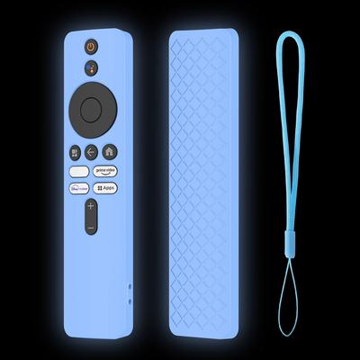 Remote Control Cover Protector Silicone Remote Control Covers with Lanyard Shockproof Accessories for Xiaomi 4K TV MiBoX 2nd Gen