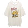 90s Old Bus Driver Print Short Sleeve T-shirt XL White Men's Used