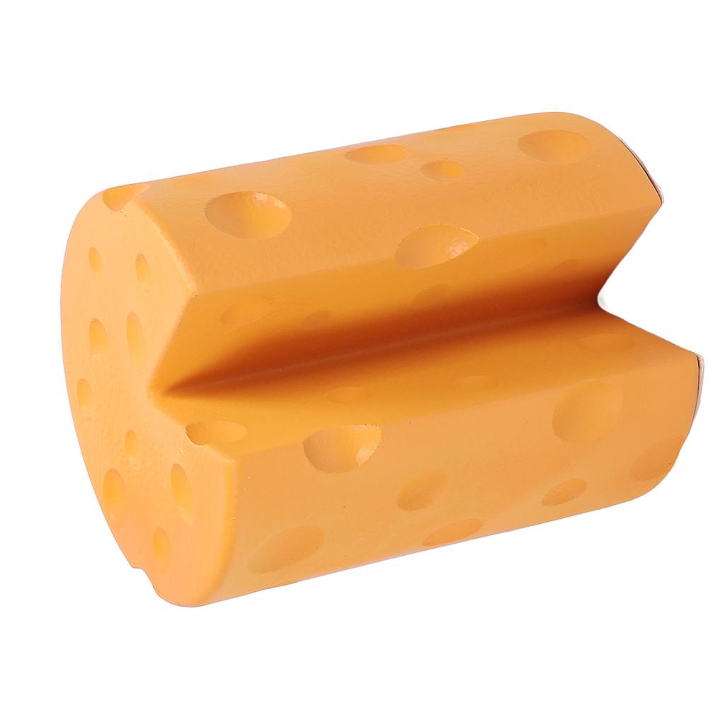 Foot Rest Stool Decorative Cheese Shaped Retro Shoes Changing Stool for Living Room Bedroom Entryway