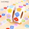 Flower Sticker Roll Self-Adhesive Vinyl Decals Mobile Phone Decoration Stickers Scrapbooking Notebook Water Bottles Crafts Decor