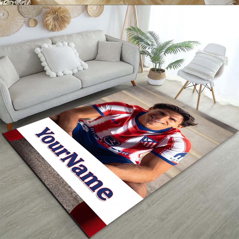 Atletico Madrid Customizable Name Floor Rug Office Rug Perfect for Outdoor Entryway Dormitory Decorate room Antislip Carpet Decorate Offices