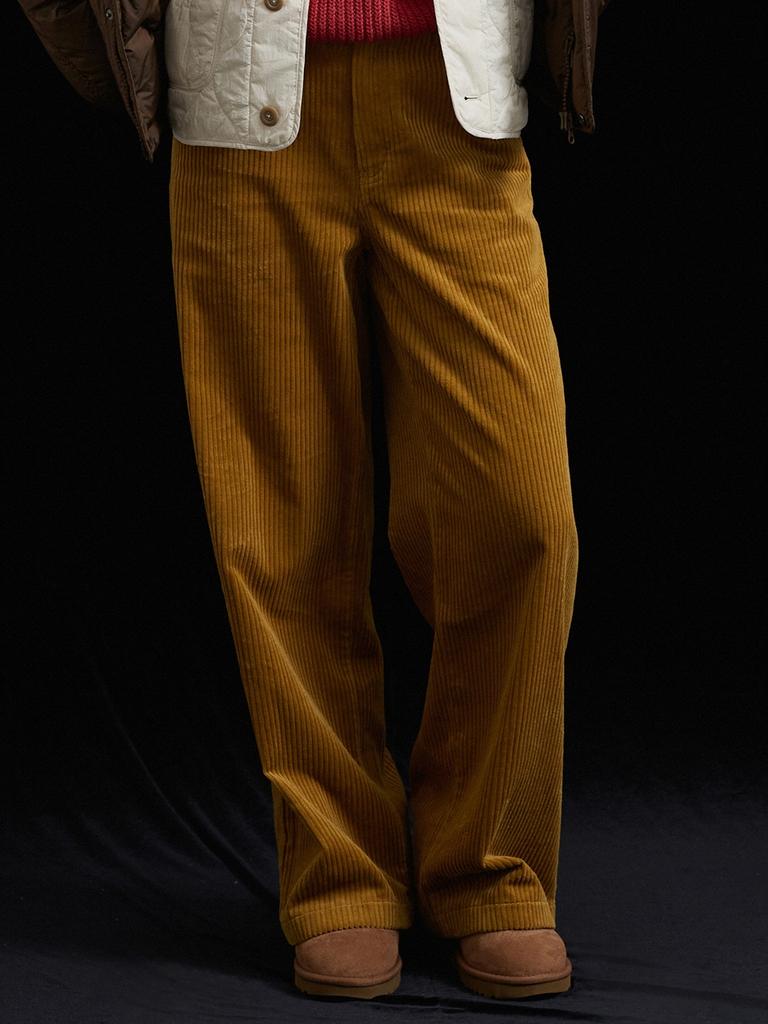 COVERNAT WOMAN Corduroy Wide Pants Mustard