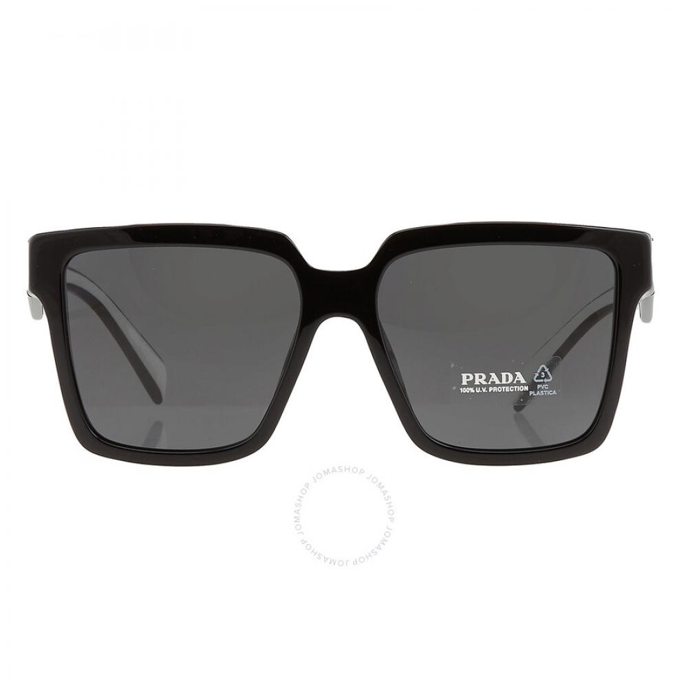 

Prada Dark Gray Square Ladies Sunglasses 0PR 24ZS1AB5S056 PR 24ZS 1AB5S0 56