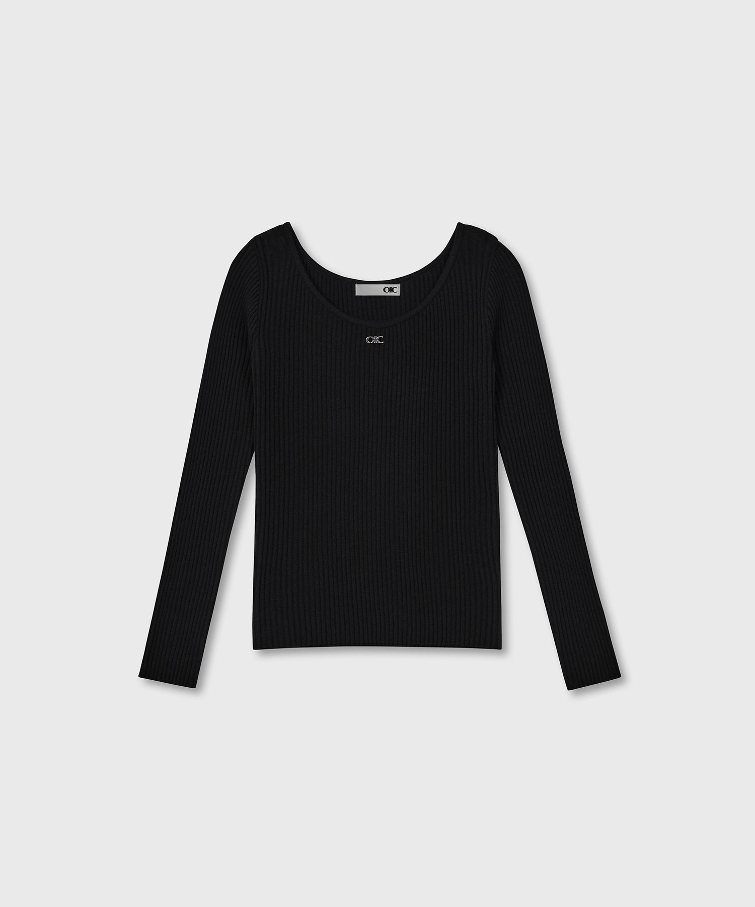 Oioi Collection New Normal Slim Fit Knit_Black M
