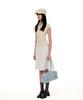 Ectar Square Double Zipper Shoulder Bag - Square Double Zipper Shoulder Bag [Light Blue]