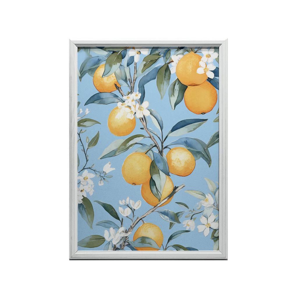 Kwitnące Pomarańcze Kwitnące Pomarańcze, 30X40 Cm, Bez Ramy, Płótno Premium Na Blejtramie