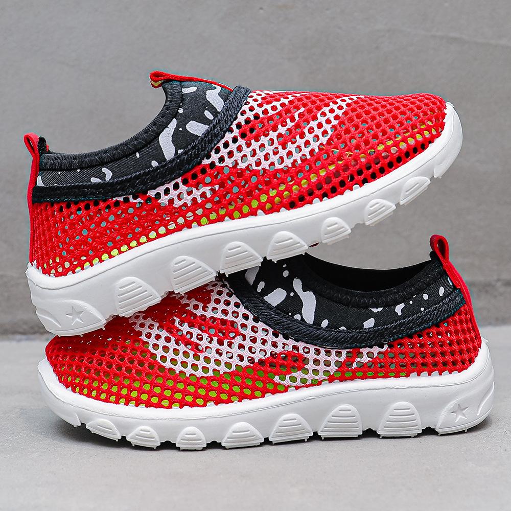 Summer Casual Sport Sneakers for Boys and Girls Kids Flat Running Child Shoes Candy Colors Children 's Single Shoes 21-38