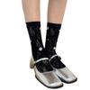 Sweet Crystal Crew Socks Sheer Summer Meshes Socks Princesses Ankle Dress Socks