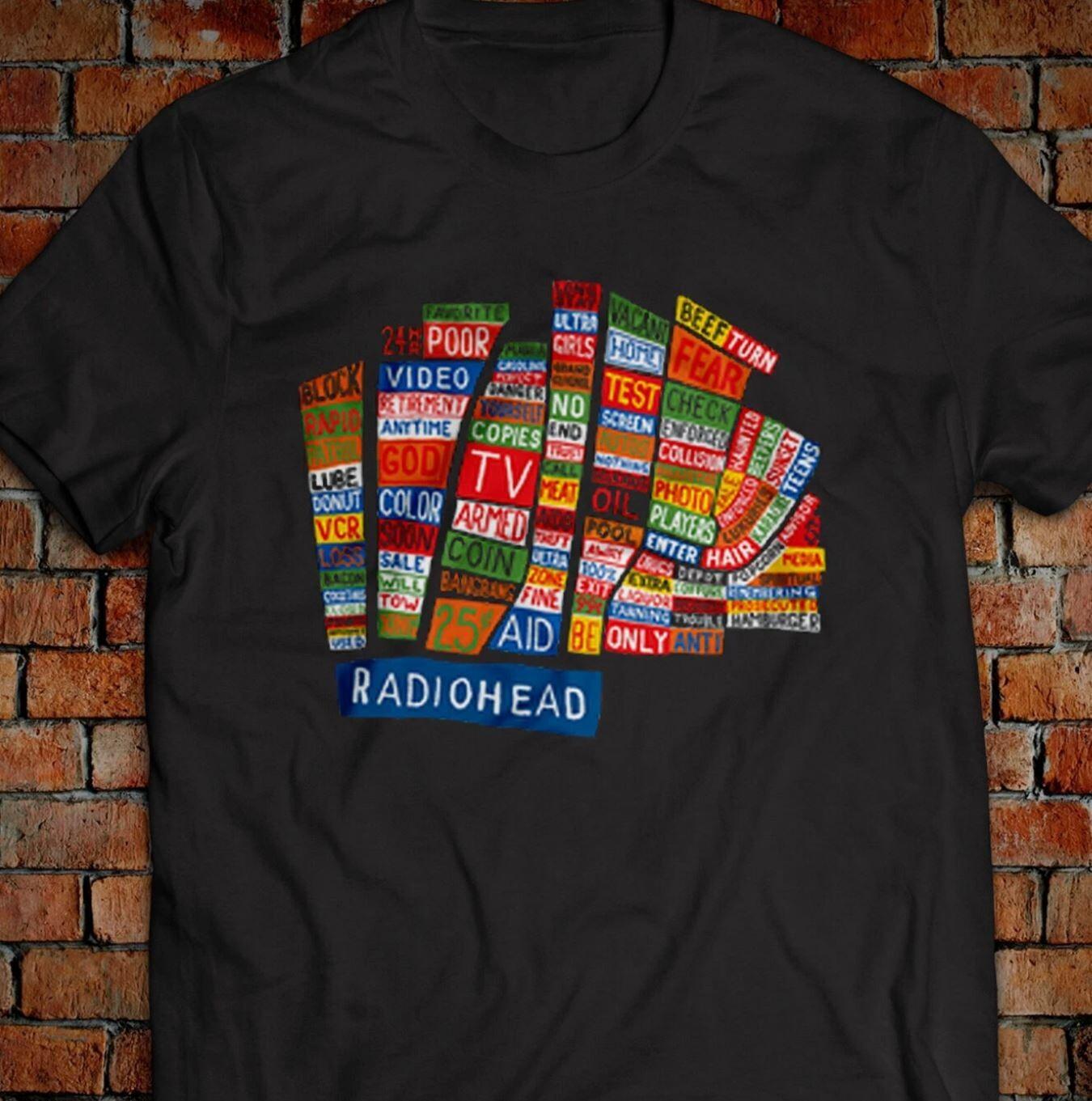 26 Hail to the Thief Rock Album Radiohead T-Shirt Go to Sleep There there Unisex T-Shirt XXL