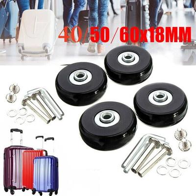 57-59MM Resistant Flexible Silent Dia40mm/50mm/60mm Travel Luggage  Wheels Axles Repair Kit Suitcase Parts Axles Casters  Repair