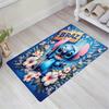 1pc Stitch Pattern Area Rug Soft Flannel Floor Mat for Living Room,Office,Bedroom and Carpet,Sofa Coffee Table Floor Mat