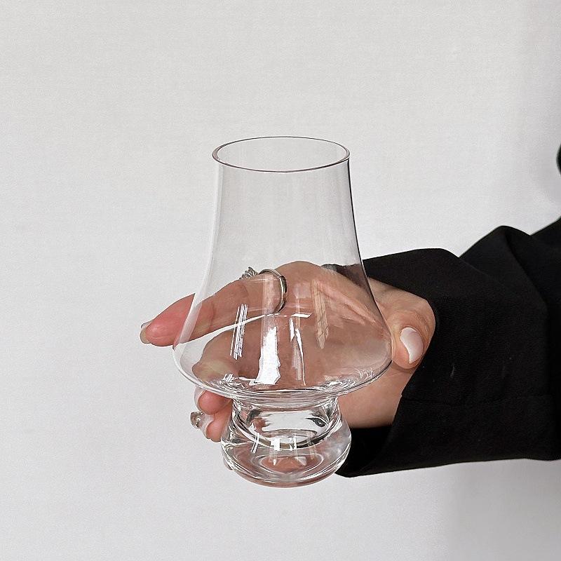 Crystal Whiskey Glass Handmade Tulip Design Big Belly Cognac Tasting Cup For Scotch Bourbon Barware Home Bar Gift Set