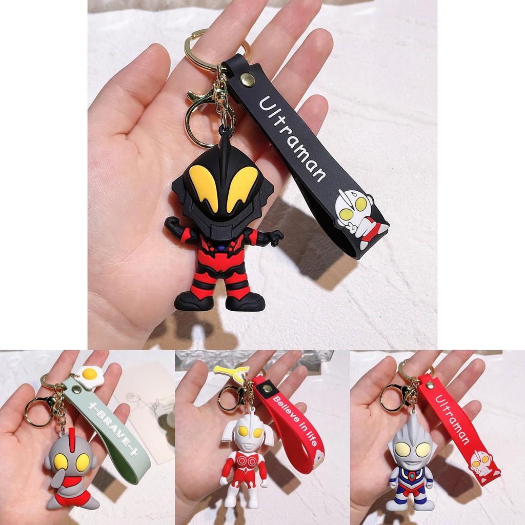 Adorable Ultraman Keychain Silicone Accessories For Backpack And Christmas Tree