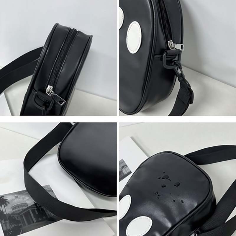 WTEMPO Adorable Halloween Zipper Large Wallets Funny Ghost Face Design Crossbody Bags with Shoulder Strap Trick or Treat Theme Design Bags