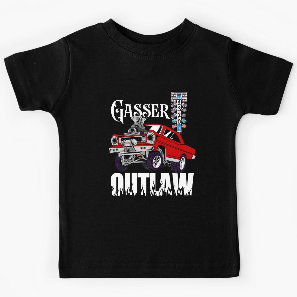 Gasser Outlaw Class Vintage Drag Racing Race Car Kids T-Shirt 100