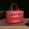 Handwoven Bamboo Gift Basket for Zongzi, Cured Meats, Mooncakes, Fruits, and Local Specialties