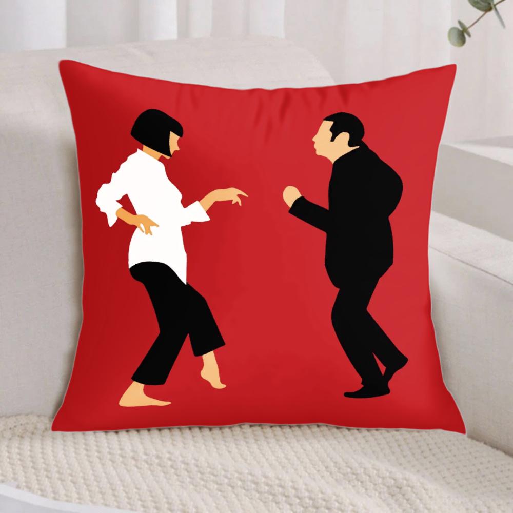 1Pc Classic Dance Scene Pillowcase Polyester 2D Double-Sided Print Iconic Movie Throw Pillow Cover For Bedroom Living Room Dorm