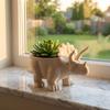 Desktop Decoration Dinosaur Flowerpot Funny Small Storage Animal Figurine Mini Flower Pot  Office