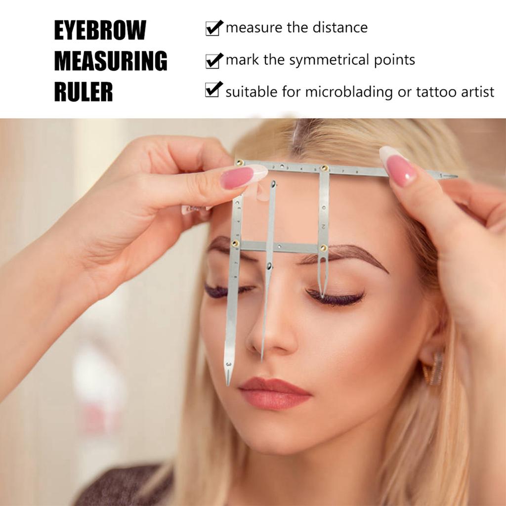 Microblading Messschieber Verhältnis Augenbrauen Messlineal Permanent Make-up Schablone Messwerkzeug