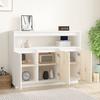 814390 vidaXL Buffet Blanc 104,5x34x80 cm Bois massif de pin