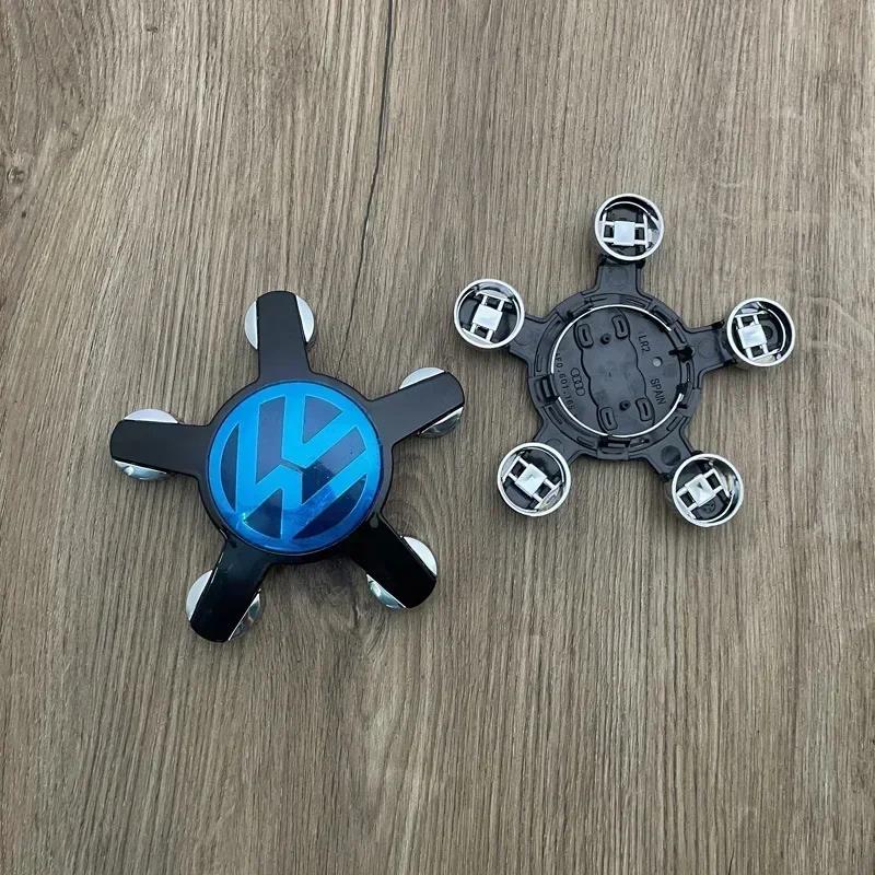 For VW New 4pcs 135mm Five Claws Car Wheel Center Cap Hub Covers Badge Logo 8R0601165 4F0601165N For Volkswagen VW Auto Accessor