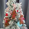6pcs Gingerbread for Man Gnome Christmas Ornaments Traditional Polyester Hanging, Festive Holiday Decorations for Christmas,Christmas Tree Ornaments
