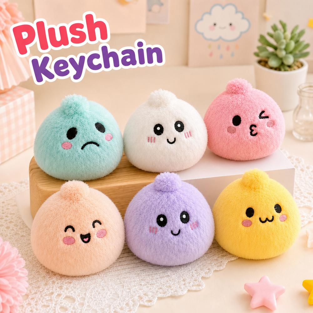 Stress-Relieving Dumpling Series Blind Box Cute Fluffy Dumpling Stuffed Toy, Decompression Fidget Toy Random Soft Plushie Gift