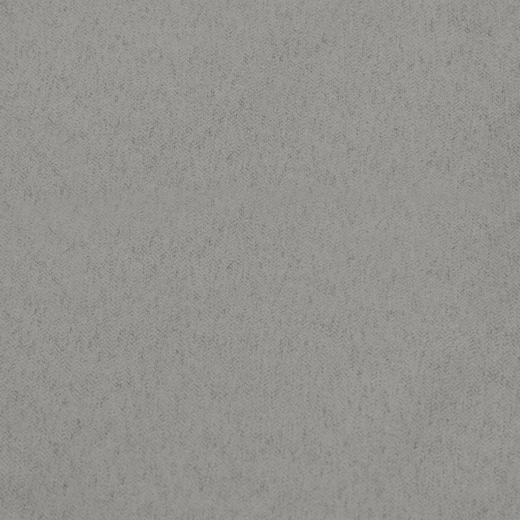 Rocking Armchair with Footstool Gliding Light Grey Fabric