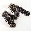 Y2k Disc PU Hollow Belt Zinc Zinc Alloy Concho Waistband Adjustable Rivet Wide Belt  Festival