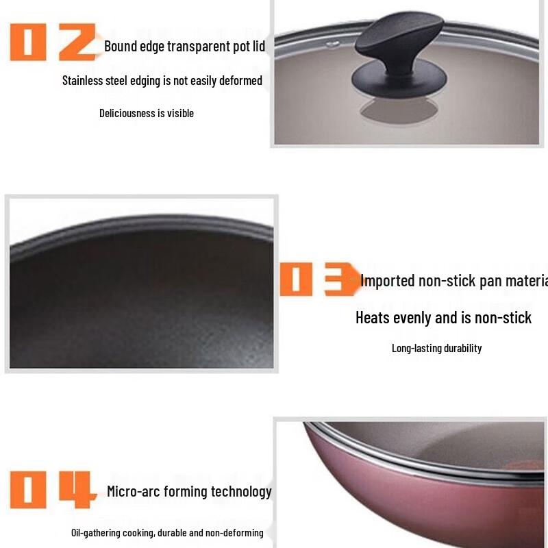 SUPOR Red Dot Non-Stick Cookware Set