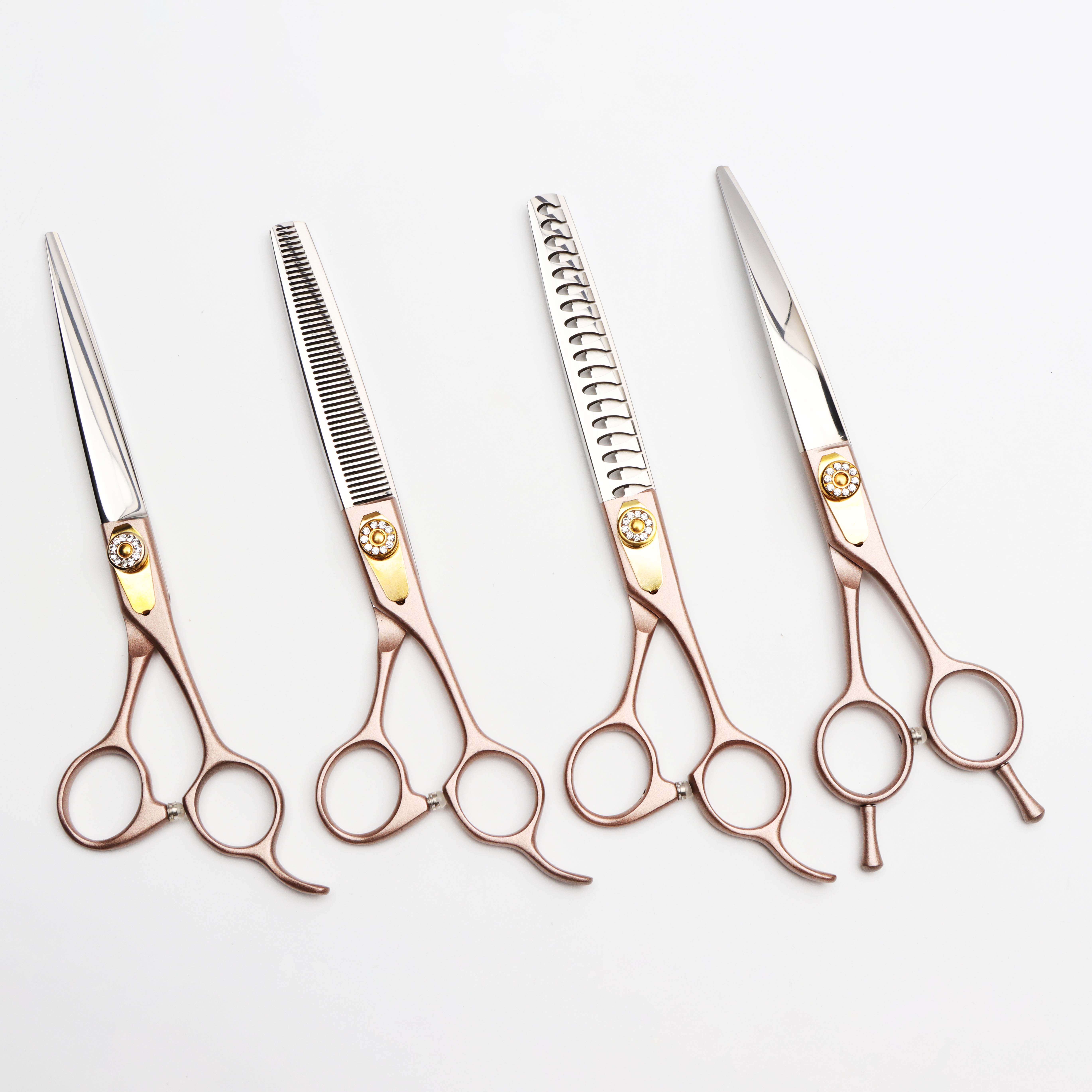 New Grooming Japanese Stainless Steel 7.5 Inches Pet Cat Dog Grooming Scissors Set