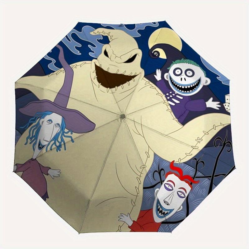 

1pc Nightmare Before Christmas Automatic Open/close, All-Season Portable Folding Umbrella, Perfect Gift for Friends , Sturdy Ribs y250808045