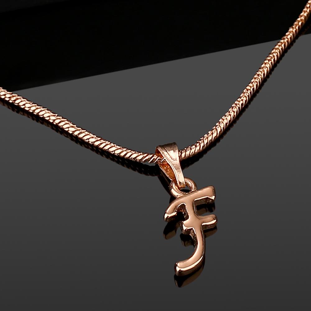 

Estele Valentine gift - Подвеска Intital F Letter с покрытием из розового золота для женщин