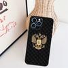 Russia Flag National Emblem Case For iPhone 11 12 13 14 16 15 Pro Max Mini X XS Max XR Plus Cover Coque
