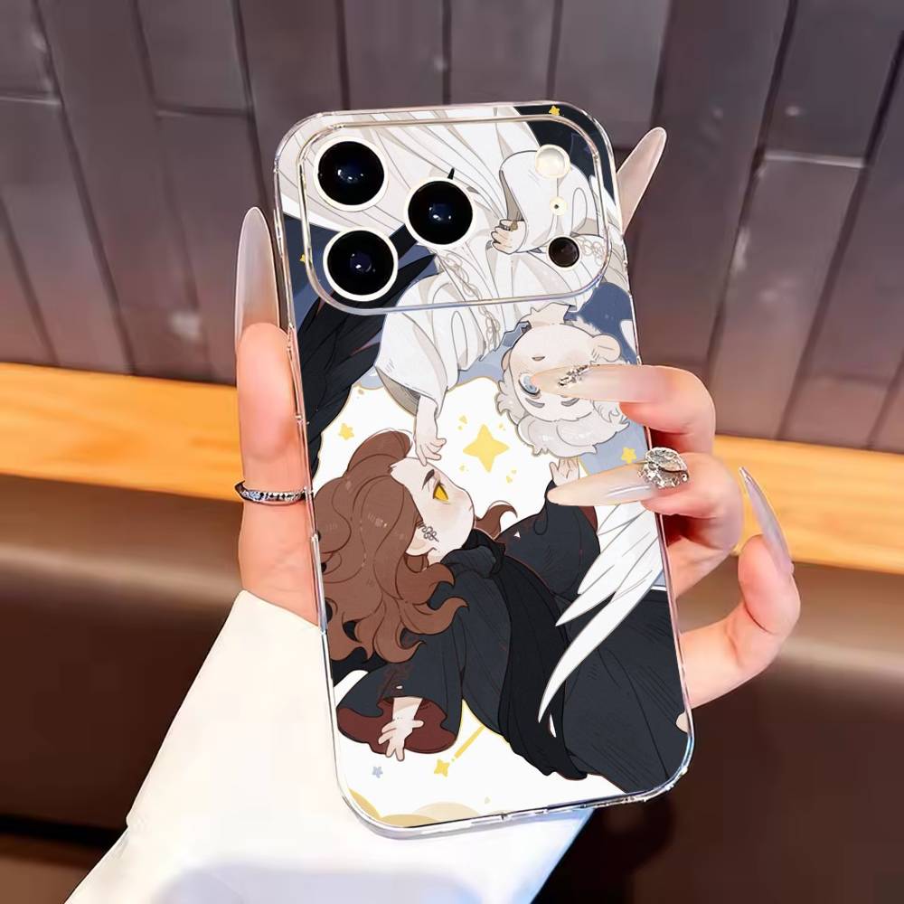 G-Good Cartoon O-Omens Phone Case For iPhone17,16,15,14,13,12,11 Plus,Pro Max Soft Transparent Cover