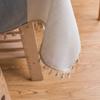 Tassel Cotton Linen Fabric Dust Proof Tablecloth Table Cover Tabletop Decoration(Brown 55*55in)