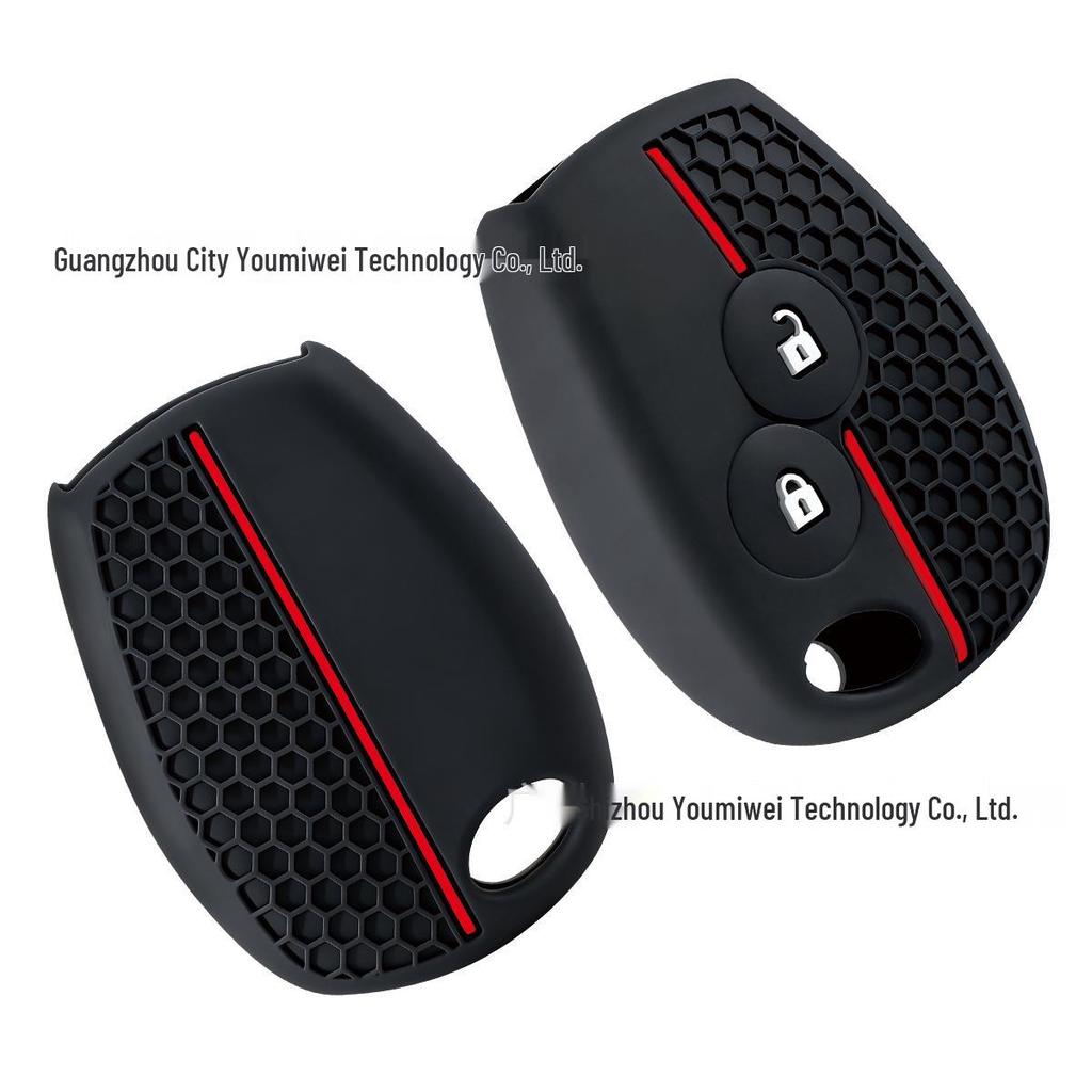 Renault Kadjar 2-Button Key Cover - Honeycomb Silicone (Compatible with Mercedes Smart Keys)