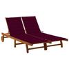 VidaXL 2-seater Garden Lounge Chair with Cushions Solid Acacia
