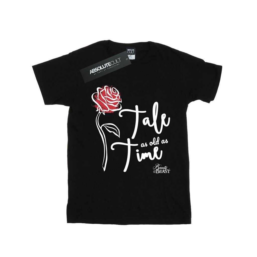 Disney Girls Tale As Old As Time Rose Cotton T-Shirt