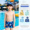 Children's Cartoon Swimsuit Set: Toddler Swim Shorts & Cap for Beach