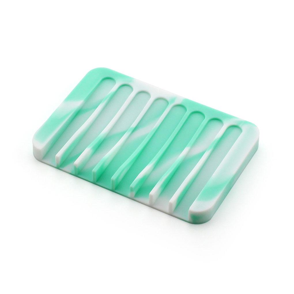 Comb Silicone Soap Holder Anti-skid Drain Soap Box Home Travel Soap Dishes